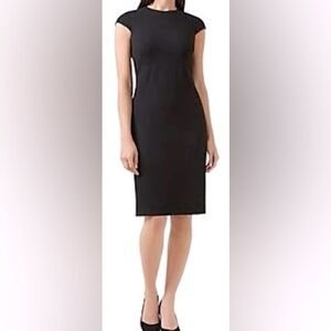 Hobbs London “Kirsty” Sheath‎ Dress Black Size 6